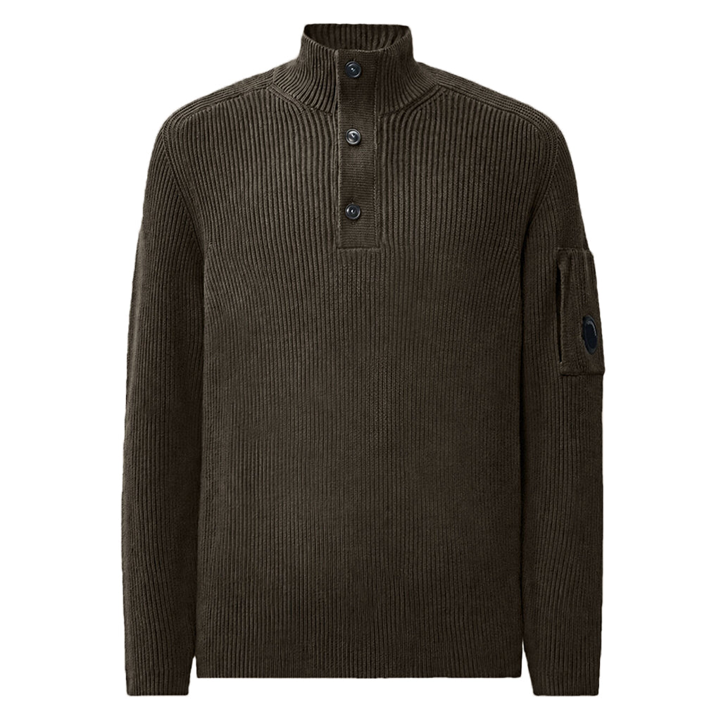 [C.P. Company] Full Rib Polo Collar Knitwear