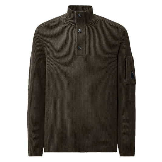 [C.P. Company] Full Rib Polo Collar Knitwear