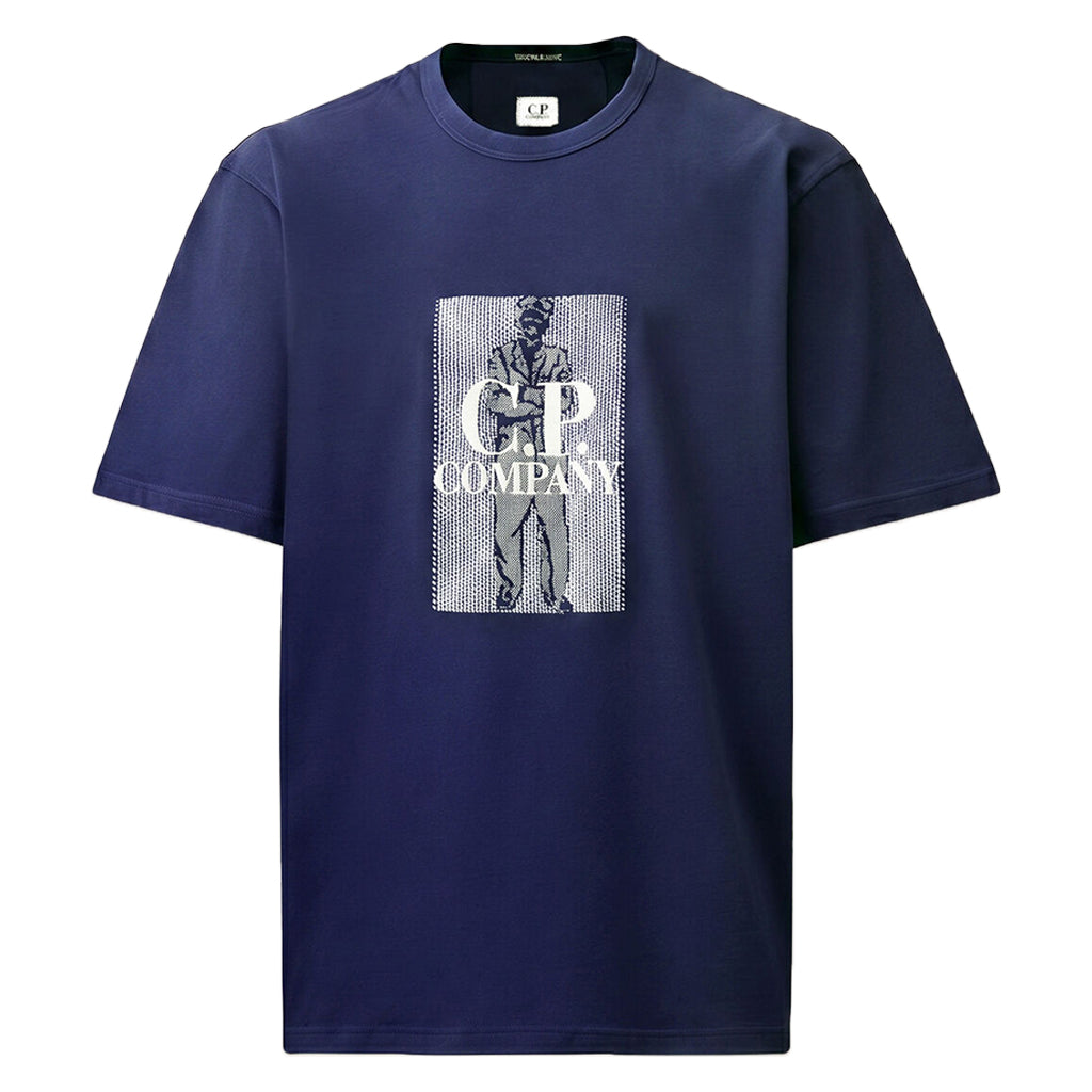 [C.P. Company] 30/2 Jersey Twisted Chest Logo T-Shirt