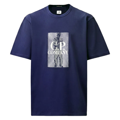 [C.P. Company] 30/2 Jersey Twisted Chest Logo T-Shirt