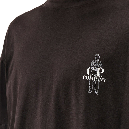 [C.P. Company] 30/1 Jersey Comfort Logo T-Shirt