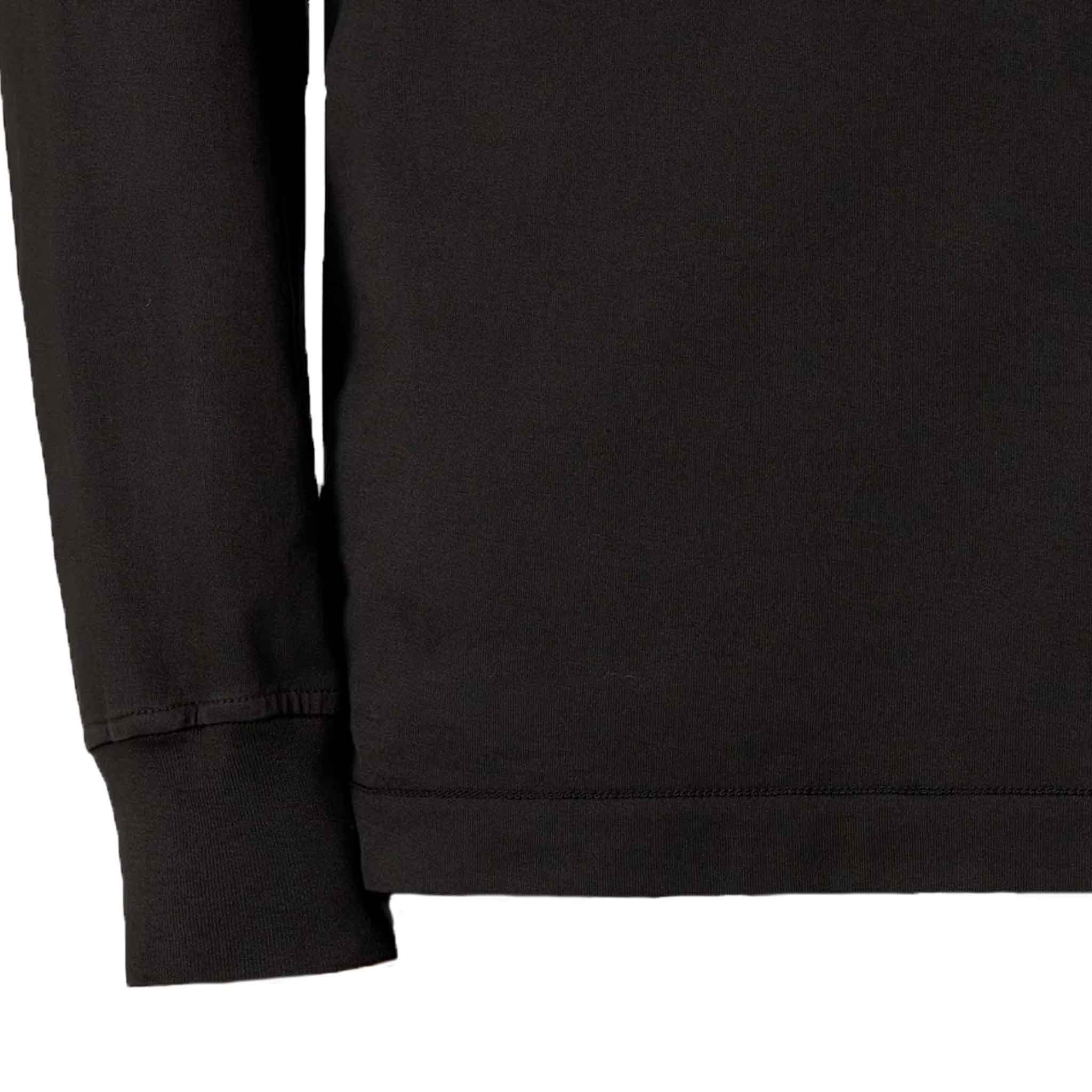 Stone Island Cotton Jersey Slim Fit Long Sleeve T-Shirt in Black