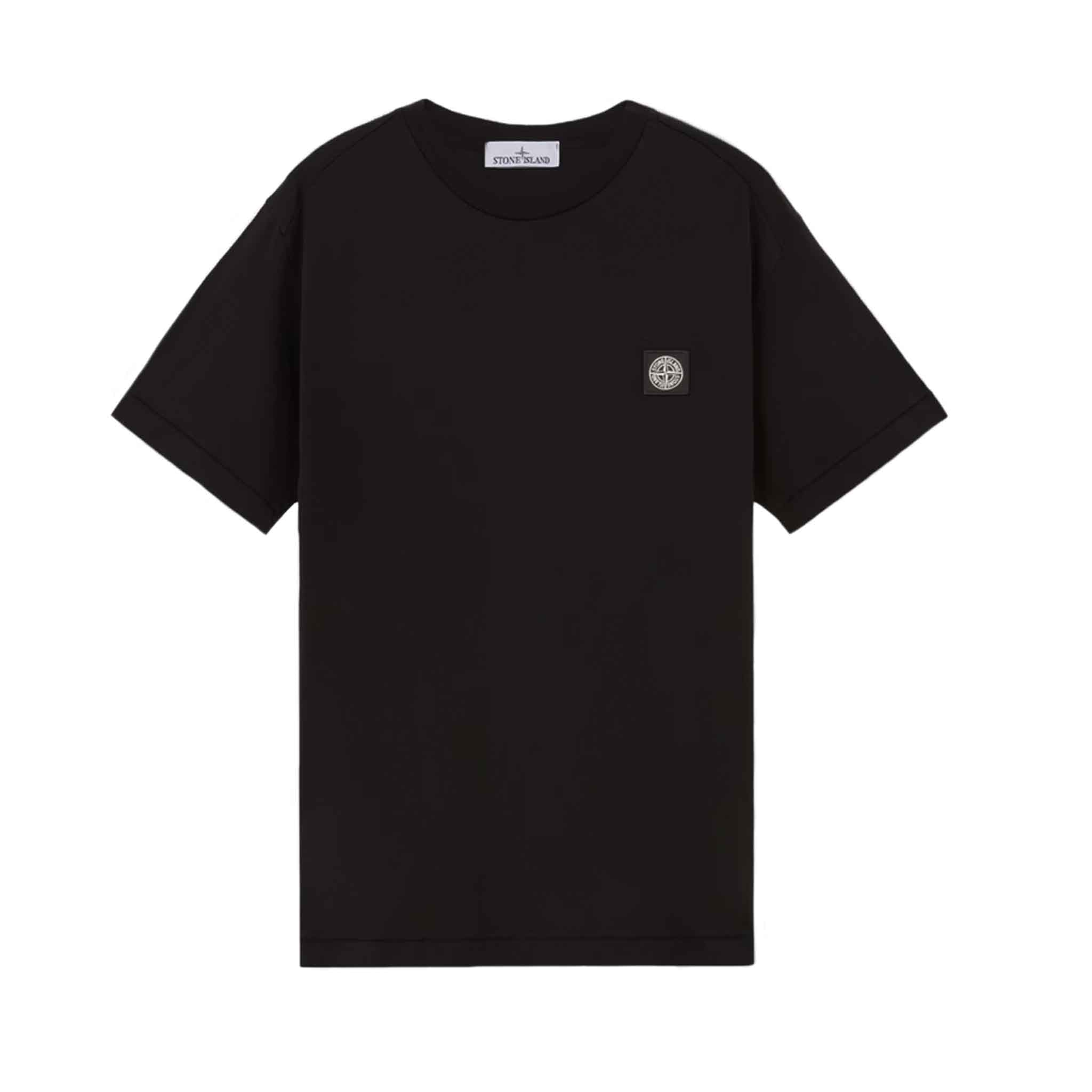 Stone Island Cotton Jersey Slim Fit T-Shirt in Black