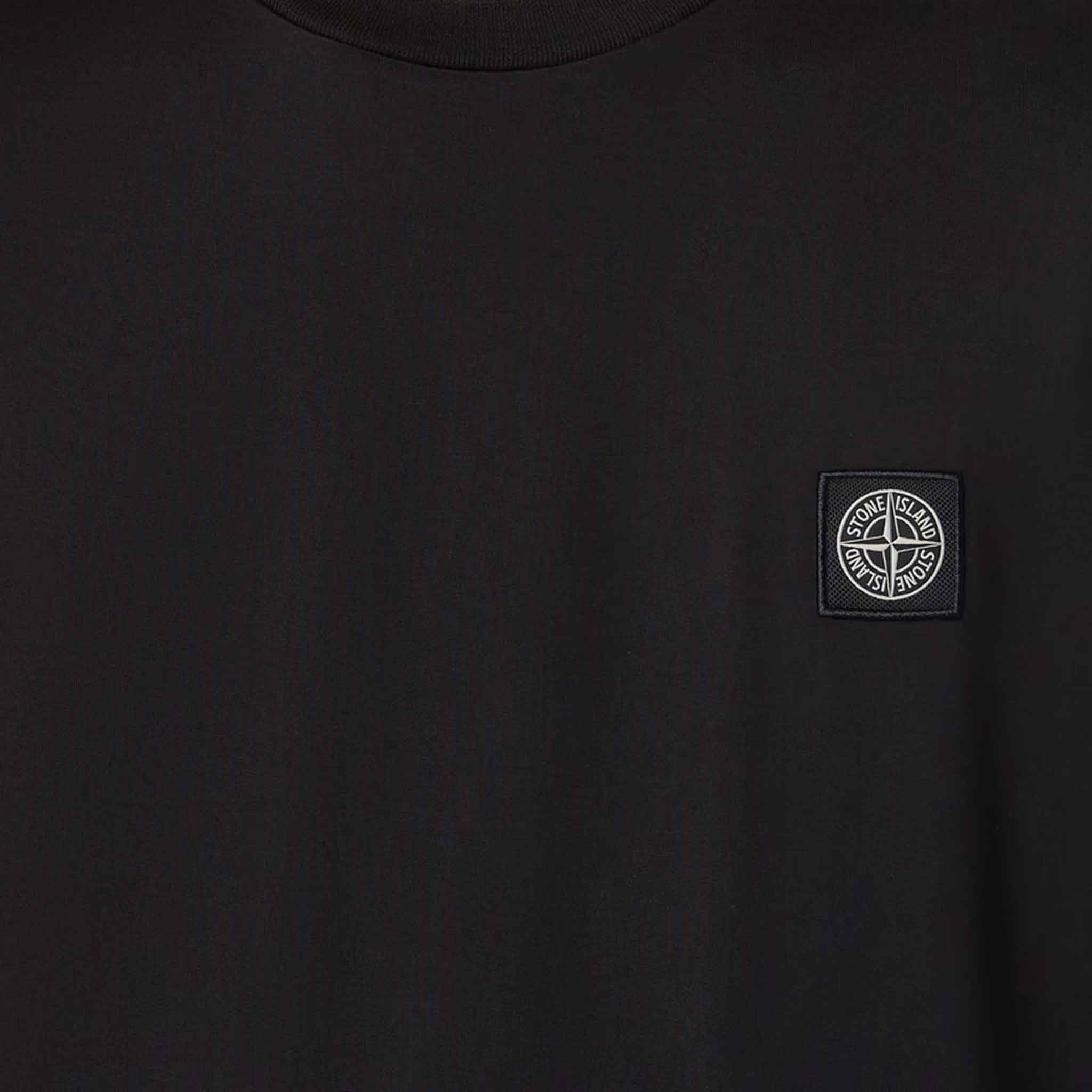 Stone Island Cotton Jersey Slim Fit T-Shirt in Black