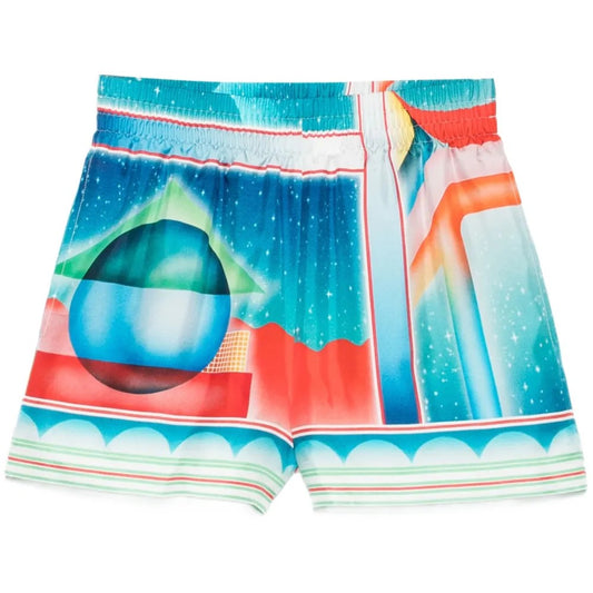 Casablanca Galaxy Court Swim Shorts In Multicolour