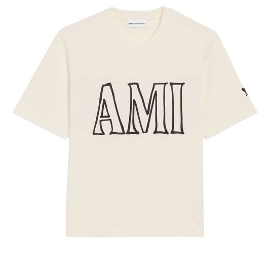 Ami Paris Print Logo T-Shirt