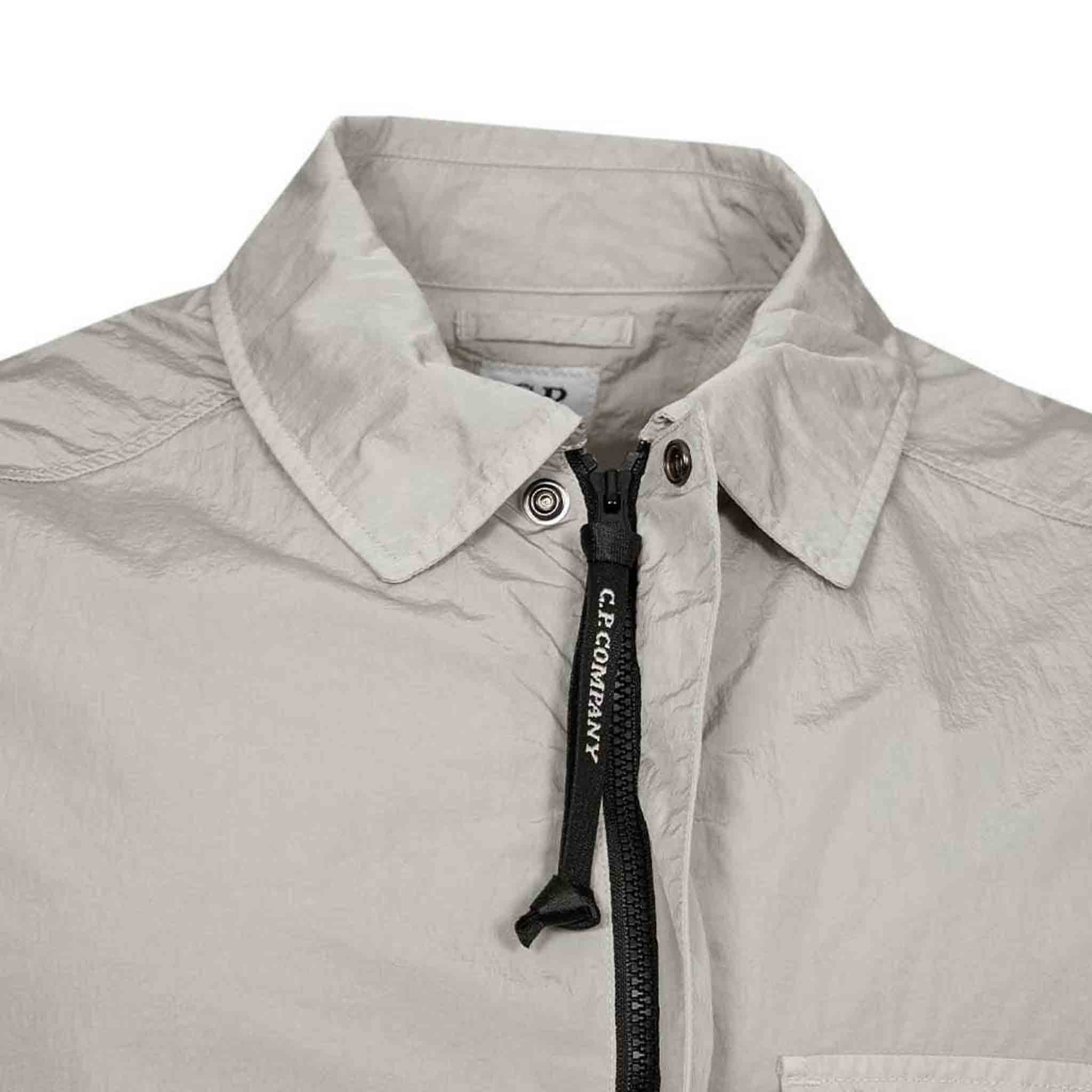 C.P. Company Chrome-R Overshirt in Flint Grey