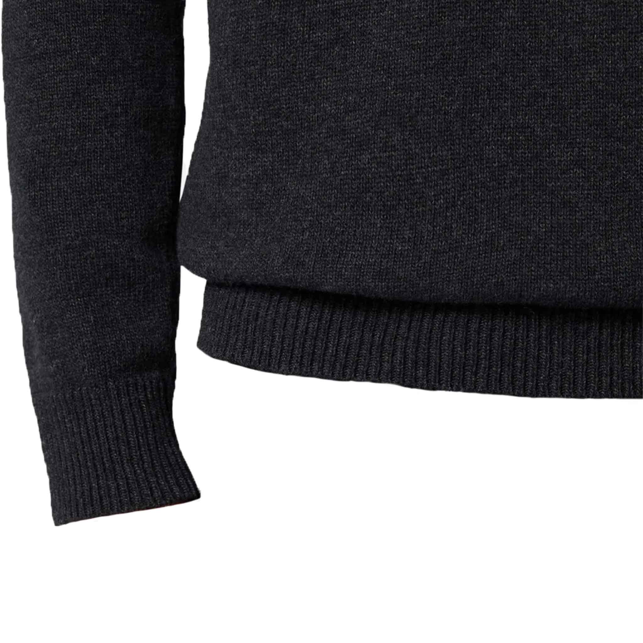 Stone Island Lambwool Crewneck Sweater in Charcoal Grey Melange