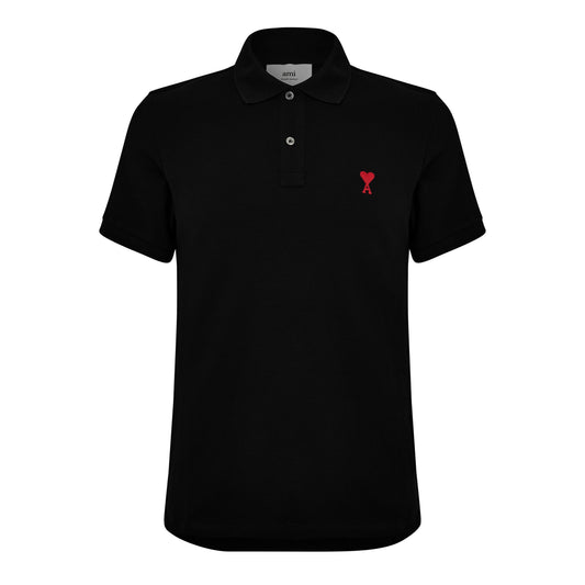 [Ami Paris] Red Ami De Coeur Polo Shirt