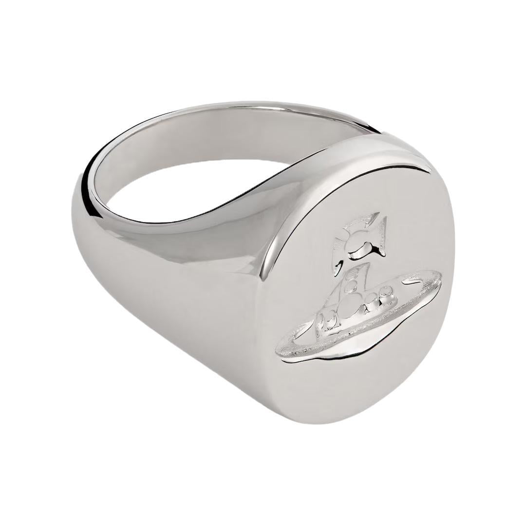 Vivienne Westwood Seal Ring in Rhodium (925)