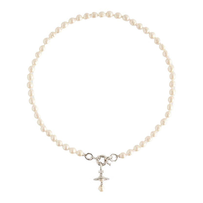 Vivienne Westwood Aleksa Necklace in Gold / Peach Pearl / Vintage Rose Crysta