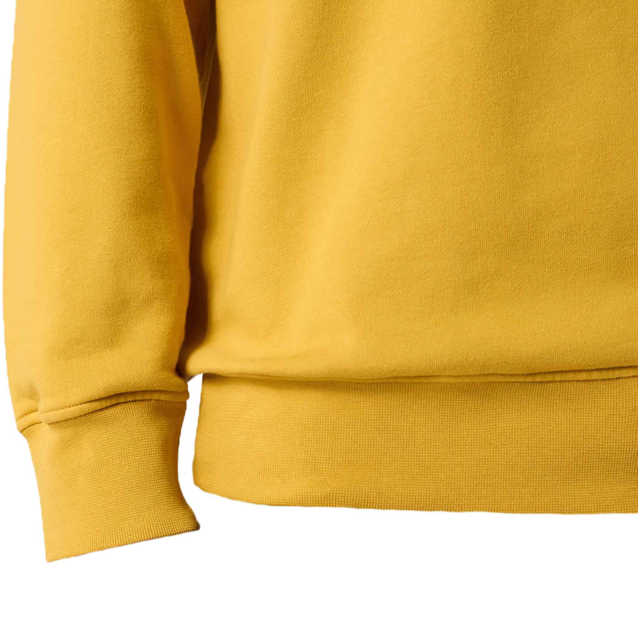 Stone Island Cotton Fleece Crewneck Sweatshirt in Mustard