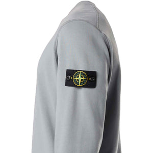 Stone Island Cotton Fleece Crewneck Sweatshirt in Green Grey