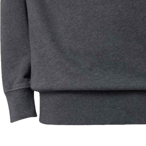 Stone Island Cotton Fleece Crewneck Sweatshirt in Dark Grey Melange