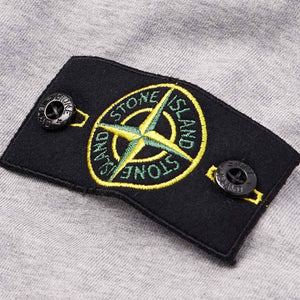 Stone Island Cotton Fleece Hooded Sweatshirt in Dust Grey Melange