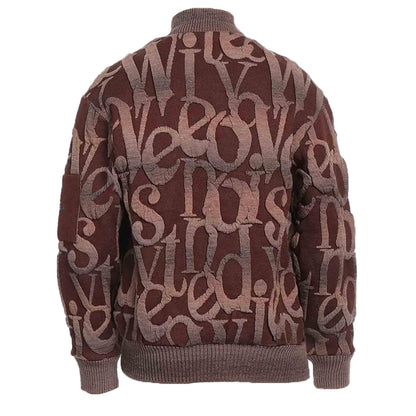 [Vivienne Westwood] Nicola Logomania Bomber Jacket in Brown