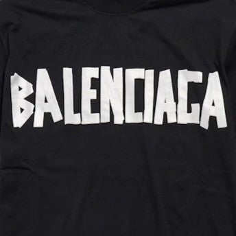 Balenciaga New Tape Type T-Shirt in Black