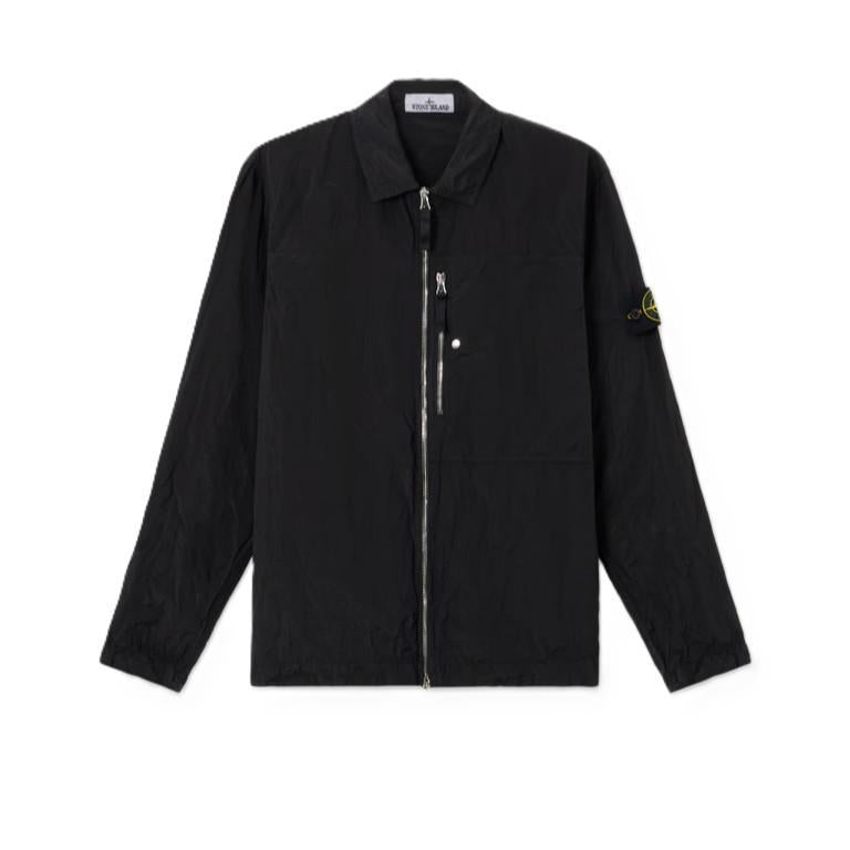 Stone Island Nylon Metal Comfort Fit Overshirt in Black