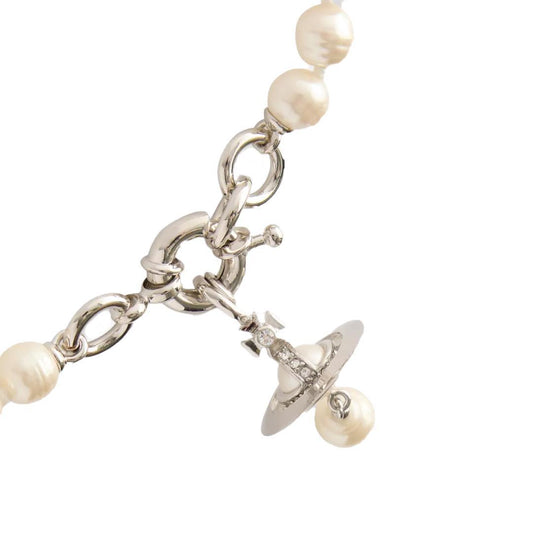 Vivienne Westwood Aleksa Necklace in Gold / Peach Pearl / Vintage Rose Crysta