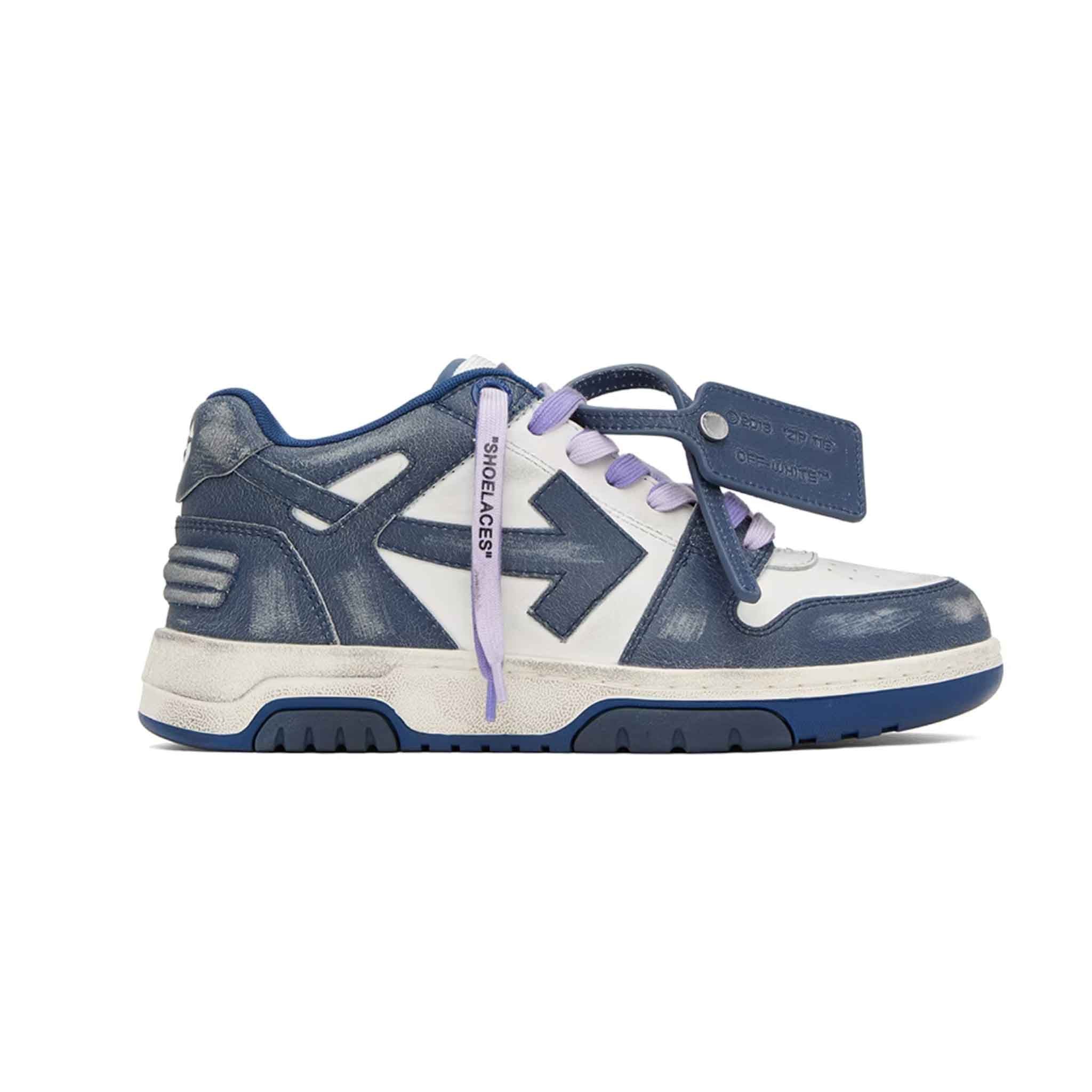 OFF-WHITE Out Of Office Vintage Leather in Navy Blue