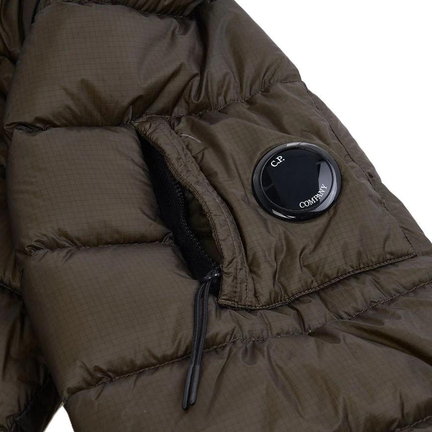 C.P. Company DD-Shell Lens Hooded Down Jacket in Ivy Green