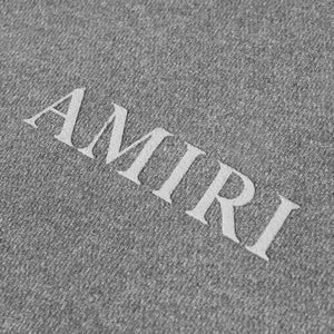 Amiri Aged Puff Logo Crewneck Sweat in Grey