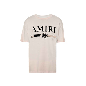 Amiri MA Bar Applique T-Shirt in Light Pink