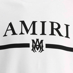 Amiri MA Bar Logo Crewneck Sweat in White