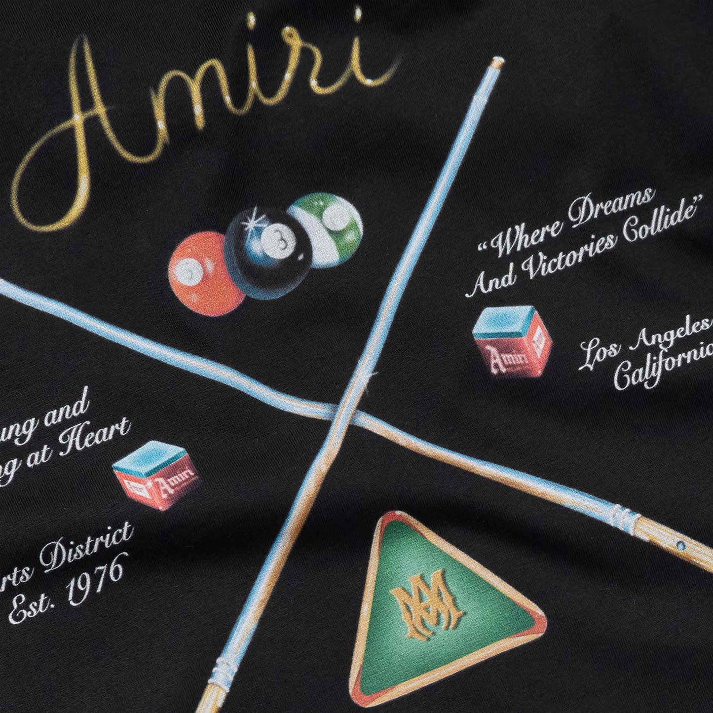 Amiri Pool Cue T-Shirt in Black