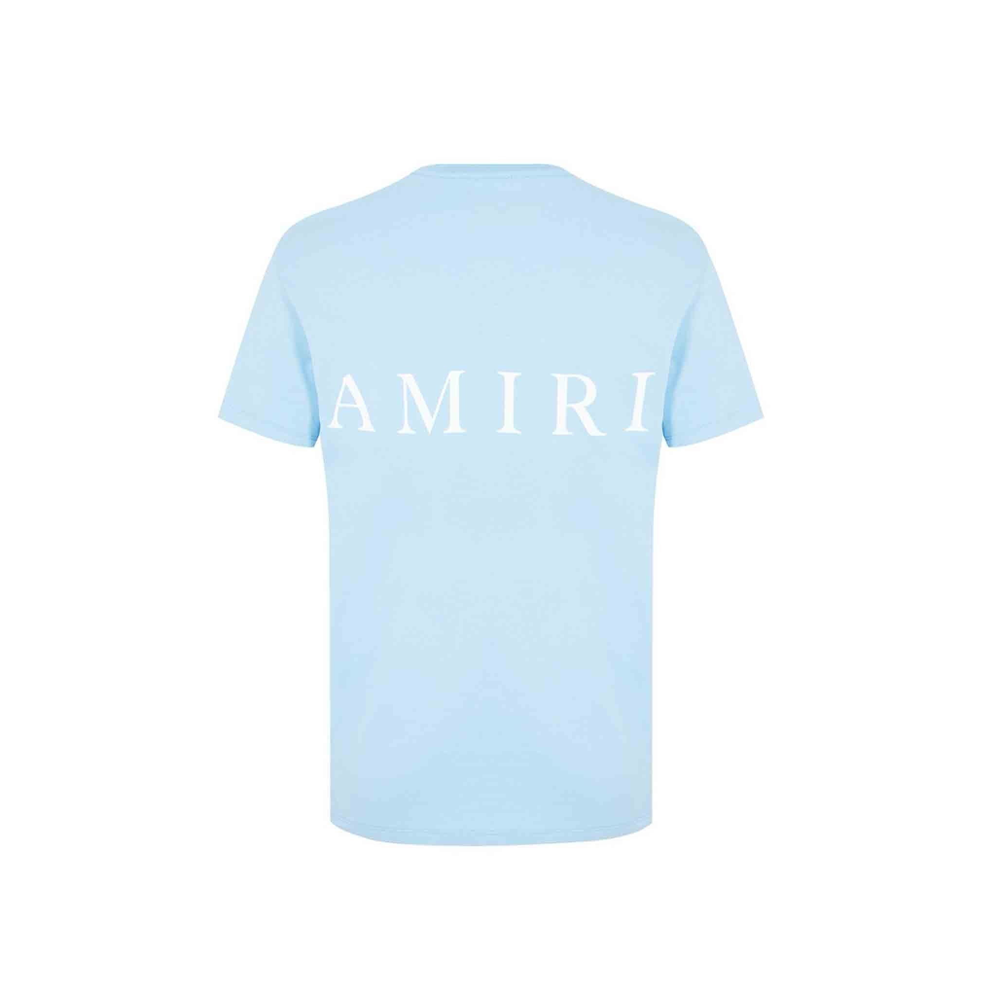 Amiri MA Logo T-Shirt in Carolina Blue