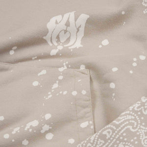 Amiri Bandana All Over Hoodie in Crockery