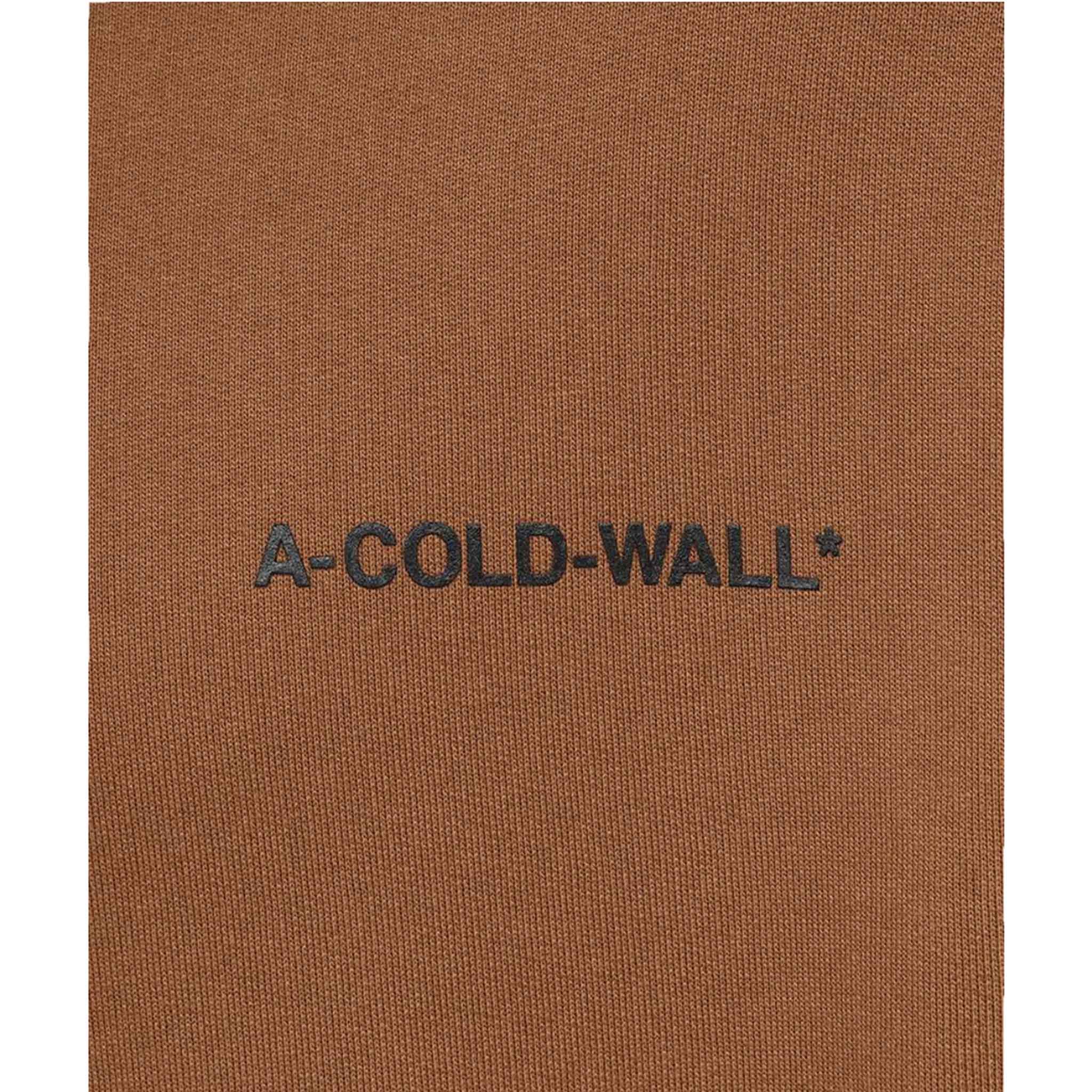 A-COLD-WALL* Essential Small Logo Crewneck Sweatshirt in Light Brown