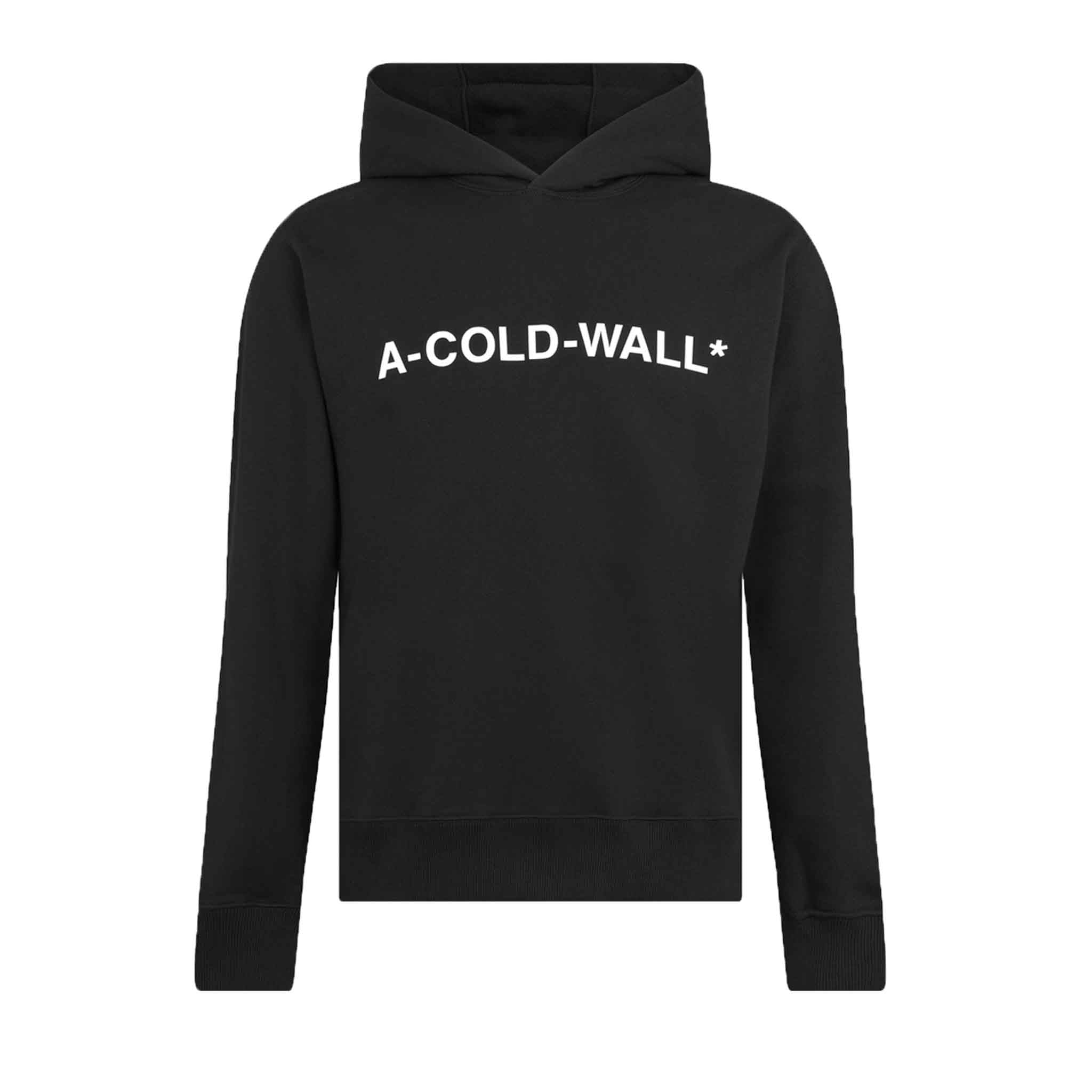 A-COLD-WALL* Essential Logo-Print Hoodie in Black