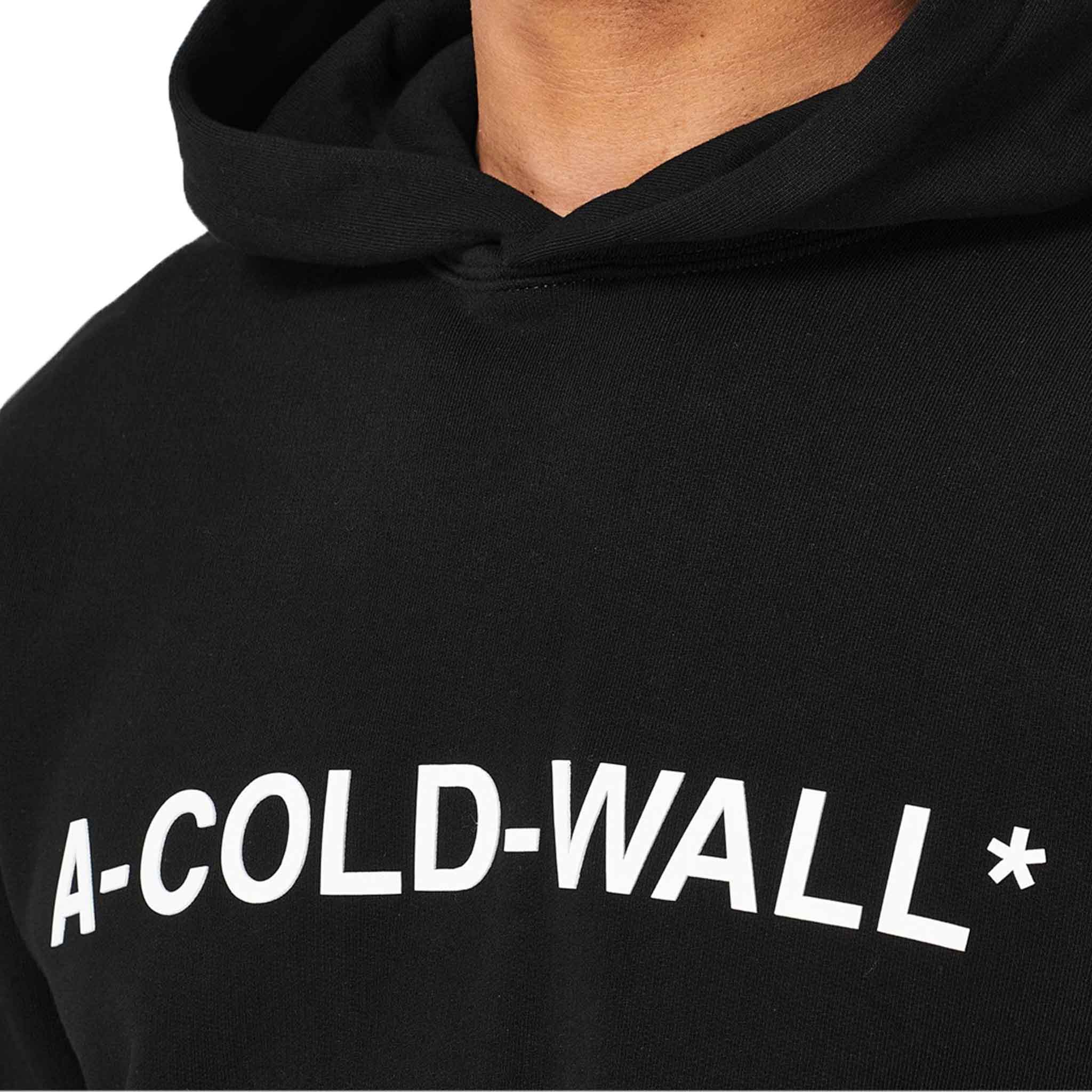 A-COLD-WALL* Essential Logo-Print Hoodie in Black