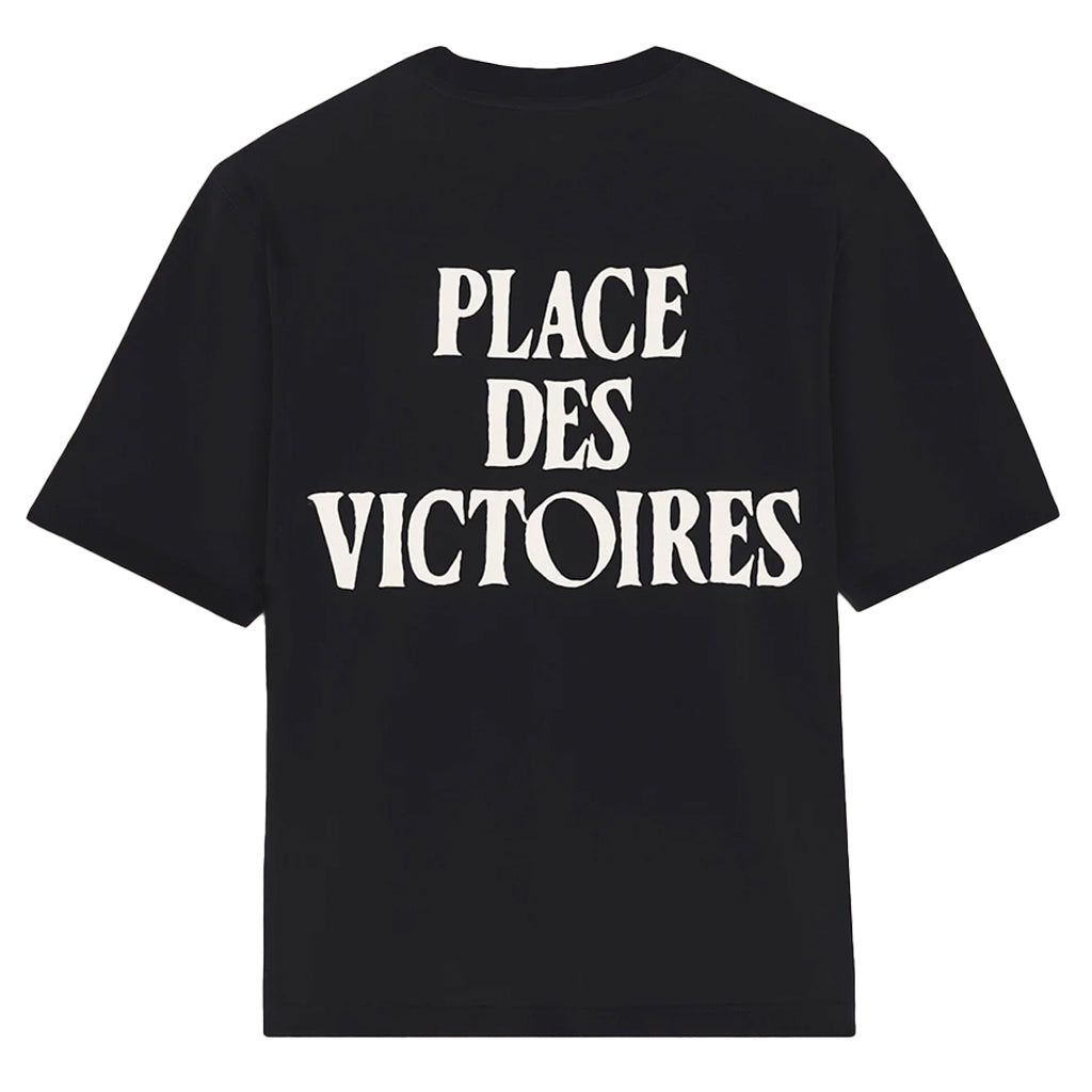Ami Paris Printed Cotton "Place des Victories" T-shirt