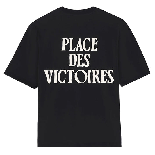 Ami Paris Printed Cotton "Place des Victories" T-shirt