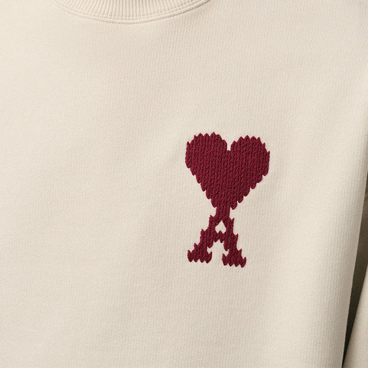 Ami Paris de Coeur Heavy Loopback Sweatshirt