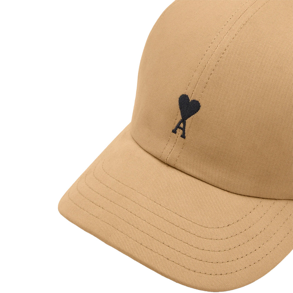[Ami Paris] Quota Black Ami De Coeur Embroidery Cap