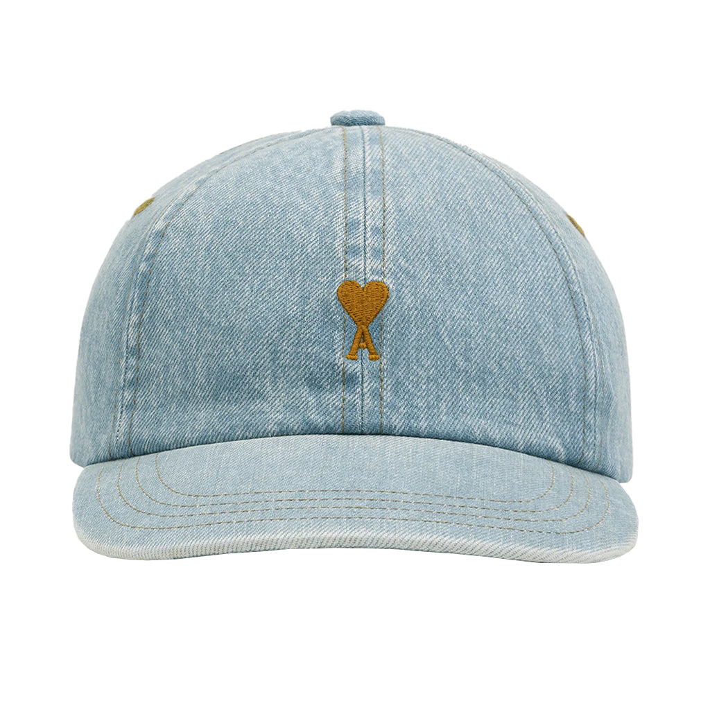 [Ami Paris] Tobacco Ami De Coeur Embroidery Cap