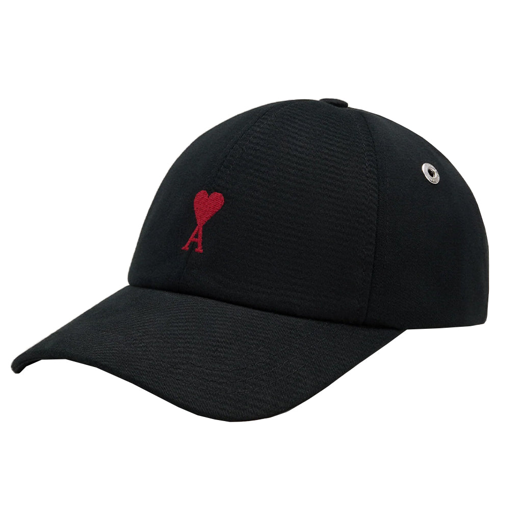 [Ami Paris] Quota Red Ami De Coeur Embroidery Cap