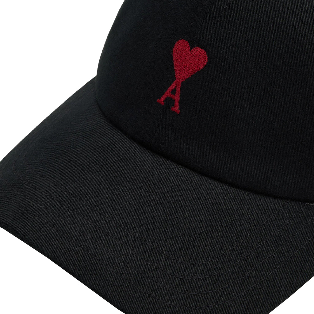[Ami Paris] Quota Red Ami De Coeur Embroidery Cap