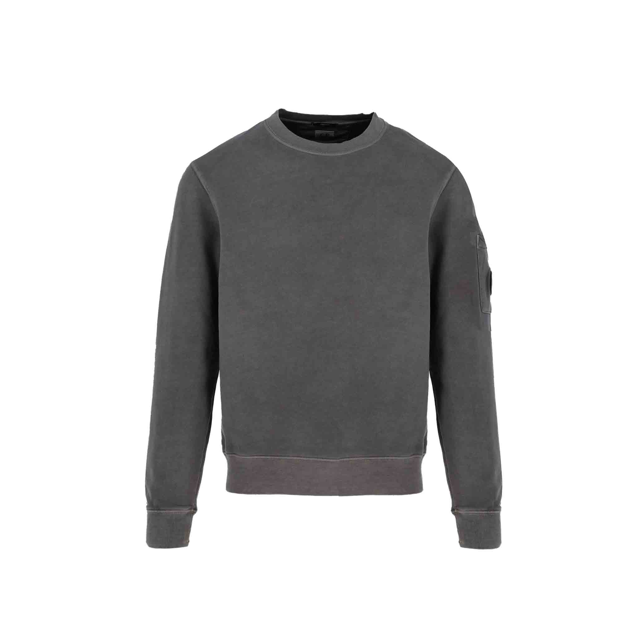 C.P. Company Resist Dyed Sweatshirt in Steel Grey