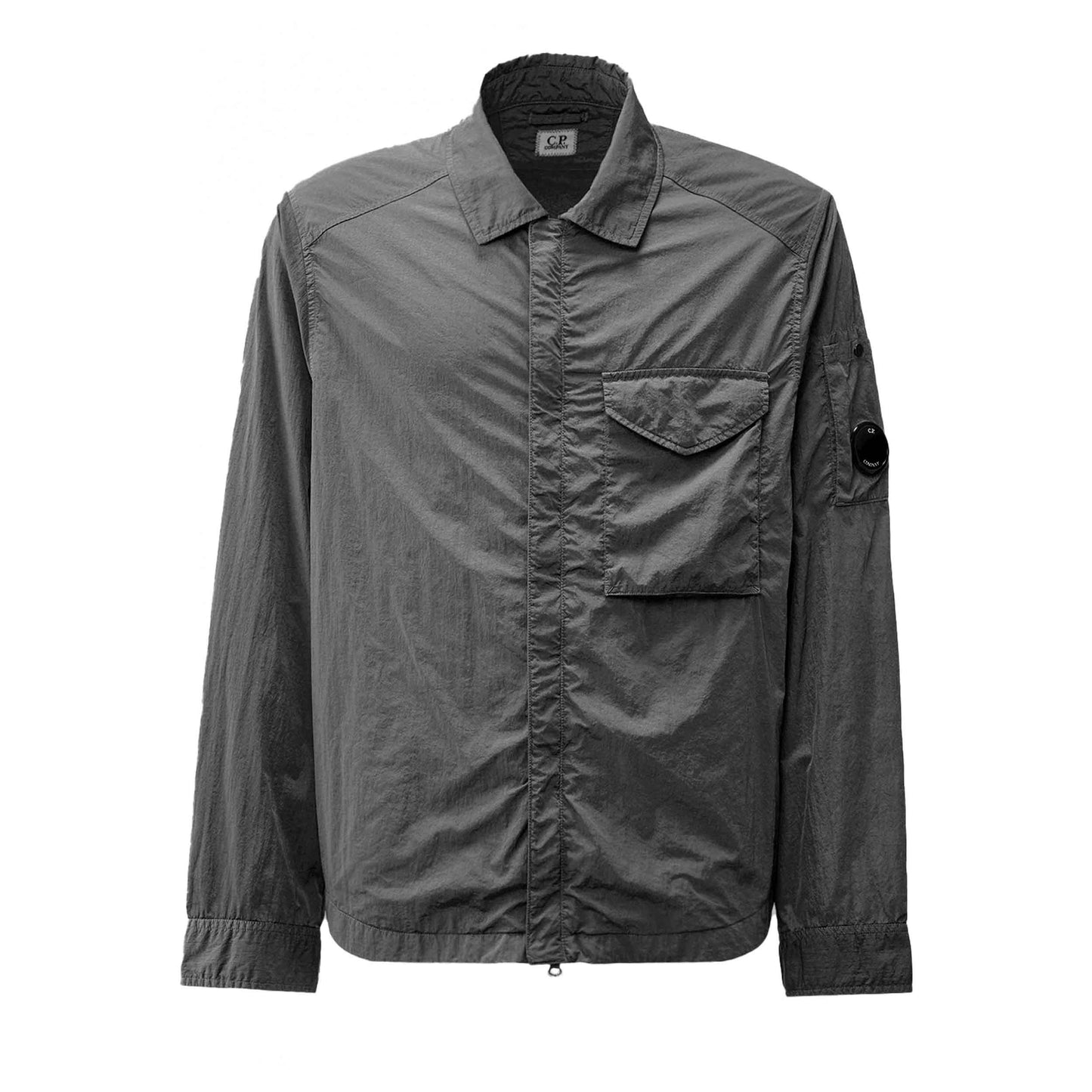 C.P. Company Chrome-R Overshirt in Smoked Pearl- Grey