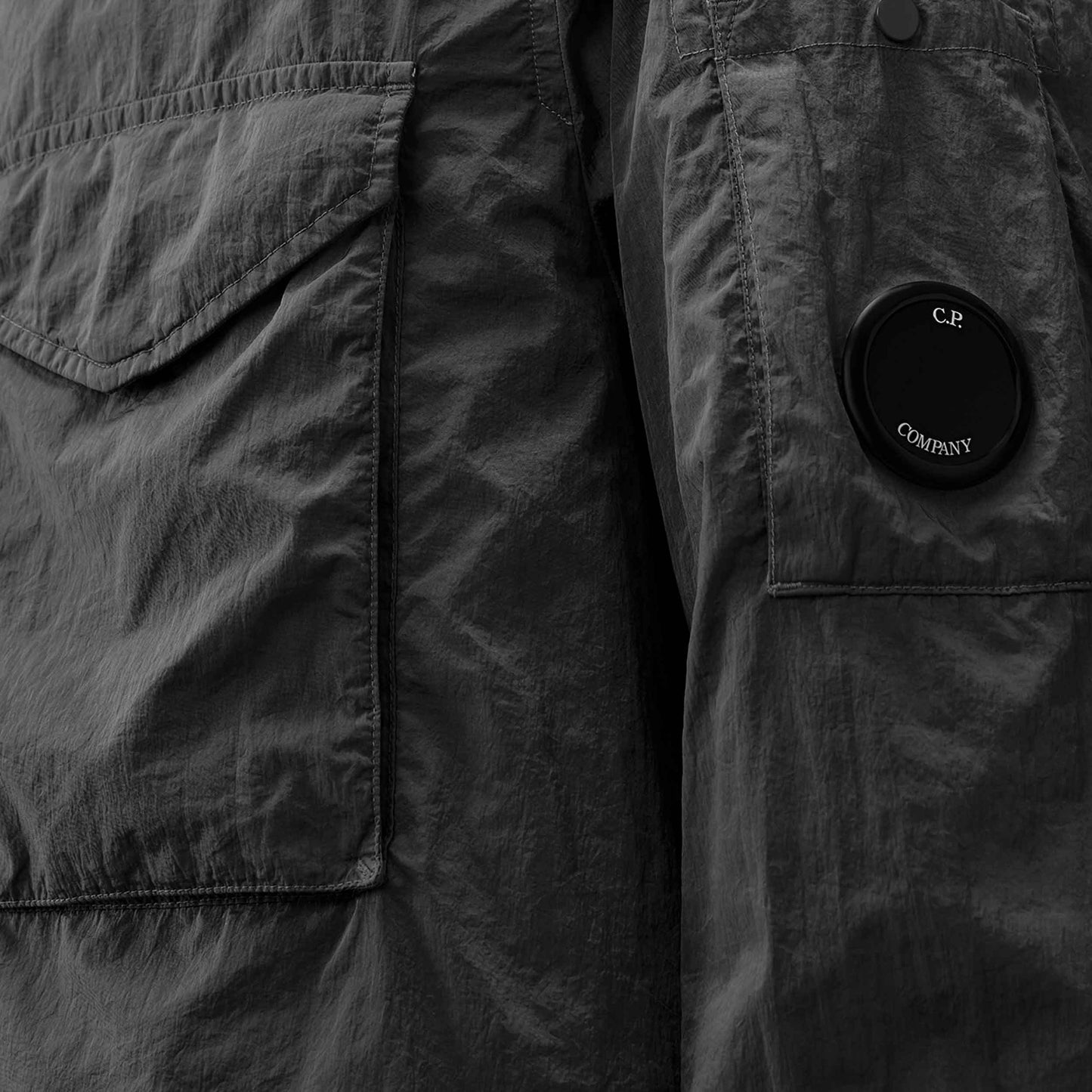 C.P. Company Chrome-R Overshirt in Smoked Pearl- Grey