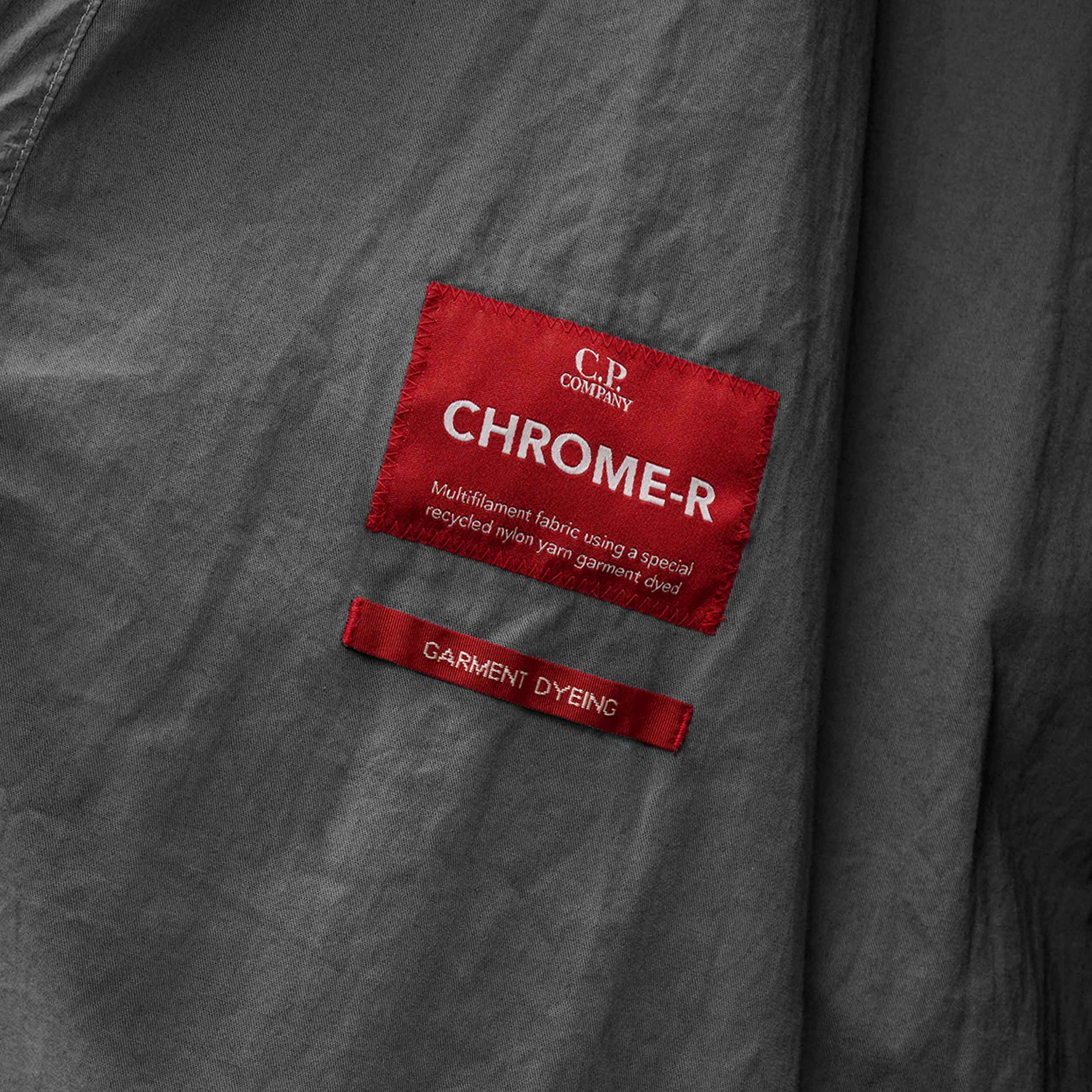 C.P. Company Chrome-R Overshirt in Smoked Pearl- Grey