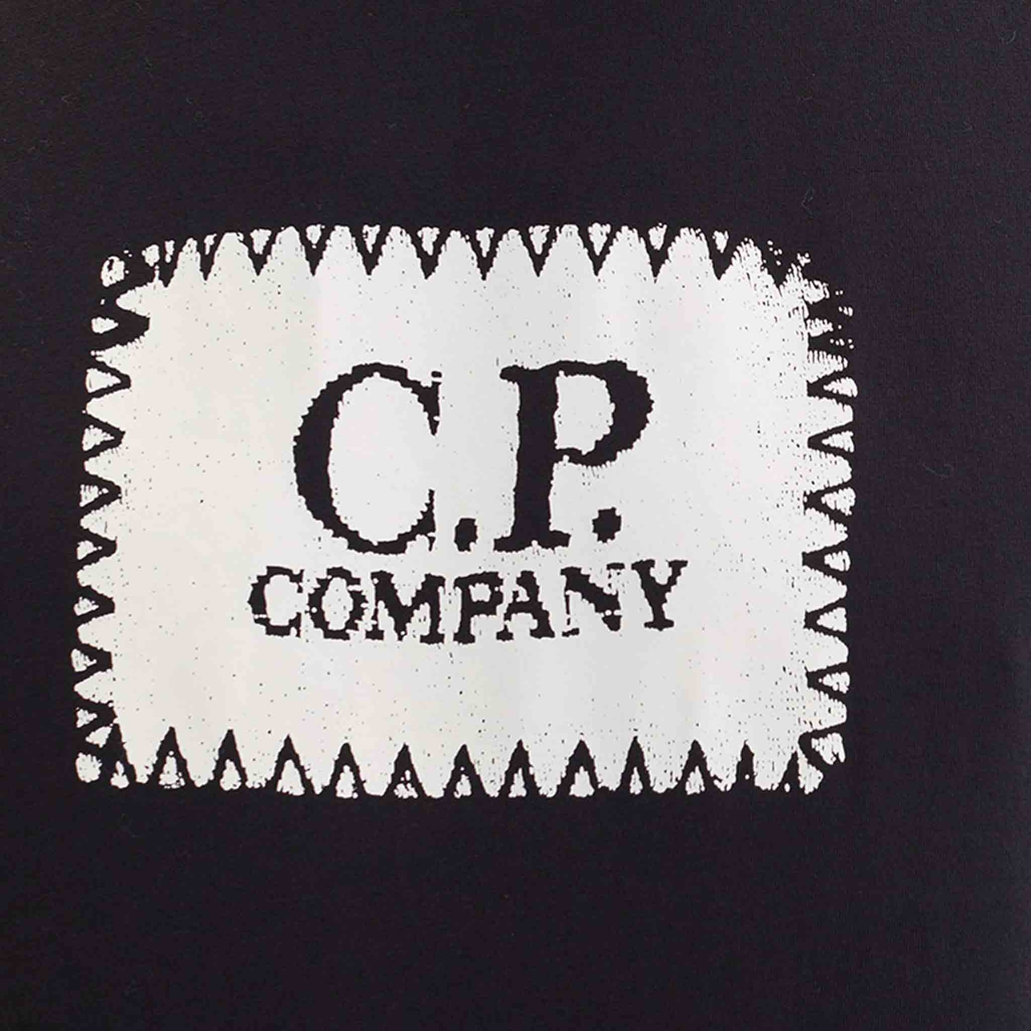 C.P. Company 30/1 Jersey Label T-shirt in Black – DPUS