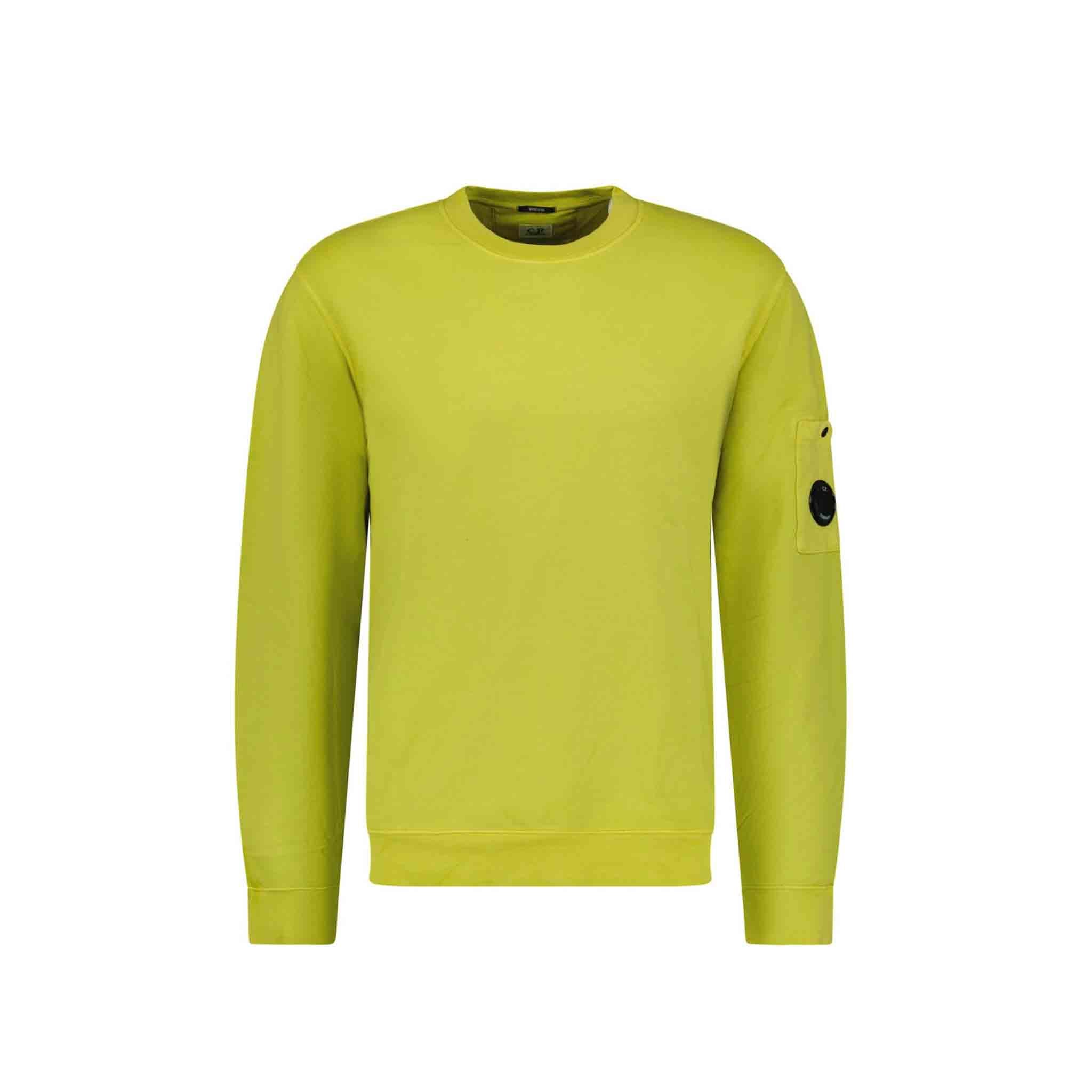 C.P. Company Resist Dyed Sweatshirt in Lime Green