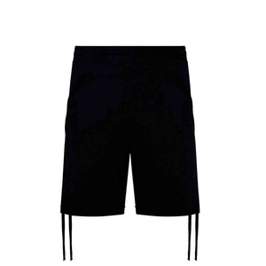 C.P. Company Diagonal Raised Fleece Regular Shorts in Black