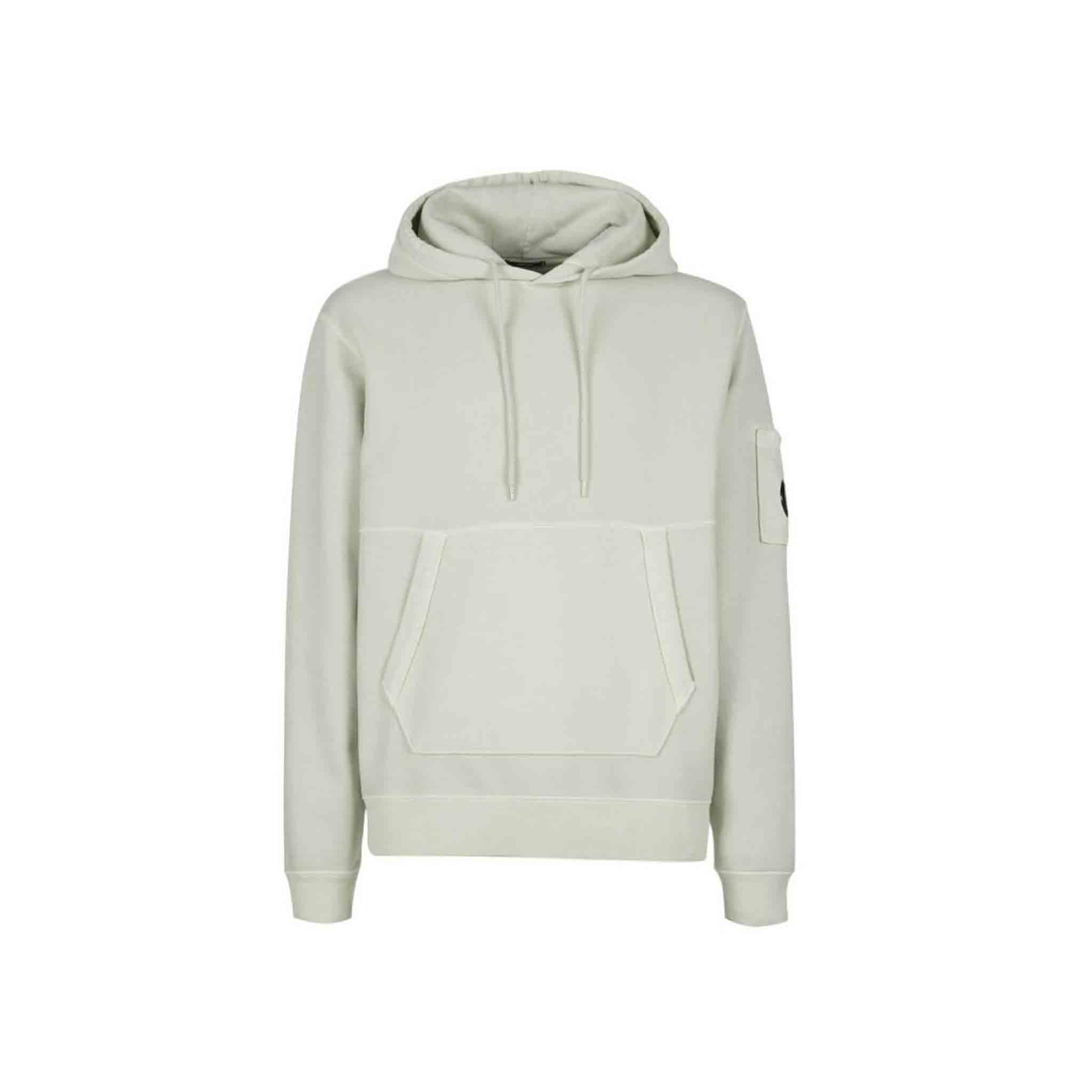 C.P. Company Resist Dyed Hooded Sweatshirt in Oatmeal