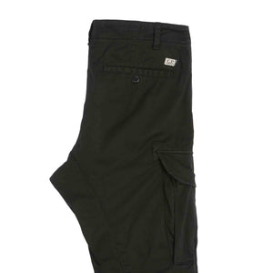 C.P. Company Stretch Sateen Cargo Pants in Black